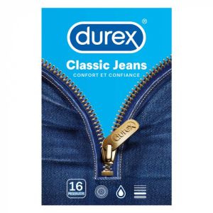 Preservatifs Durex Classic Jeans x16