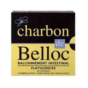 Charbon De Belloc 125mg Capsules x60