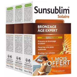 Sunsublim® Solaire Bronzage Âge Expert 84 CAPSULES 3mois