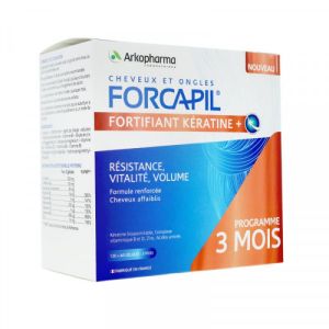 Forcapil Fortifiant Keratine+  180 gélules 3 mois