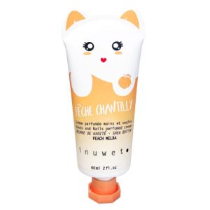 INUWET Crème Mains et Ongles Parfum Pêche Chantilly