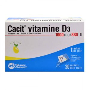 Cacit Vitamine D3 1g/880uUI Sachets Effervescents x30