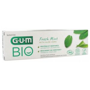 GUM Dentifrice Menthe Fraîche Aloe Vera Bio 75 ml