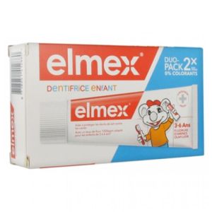 Elmex dentifrice enfant 3-6 ans 2x50ml
