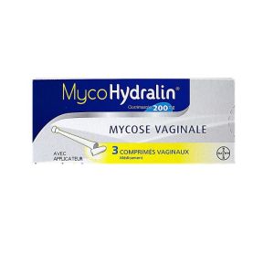 Mycohydralin 200mg comprimes Vaginaux antifongiques x3