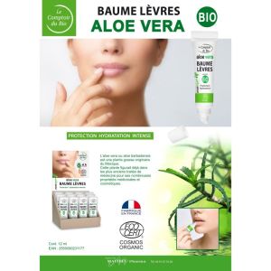 Le comptoir du BIo Aloe Vera Baume lèvres Bio 12ml