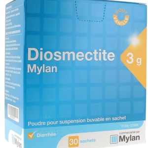 Diosmectite 3g Mylan Sachet x30 goût vanille