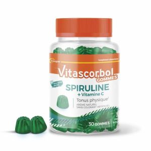 Vitascorbol Spiruline + Vitamine C  Gommes x30