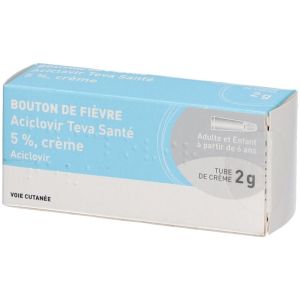 Aciclovir 5% Teva Crème Tube 2g