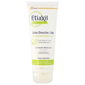 Etiaxil Déo-Douche 24H Gel Lavant Déodorant Citron Jaune et Litsée 200 ml