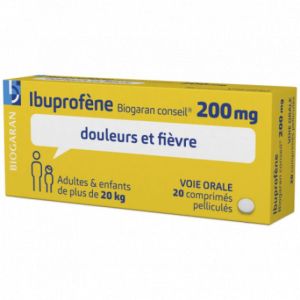 Ibuprofene 200mg Biogaran conseil 20 comprimés