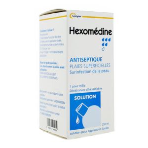 Hexomedine 0,1% Solution antiseptique 250ml