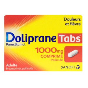 Doliprane Tabs 1000 mg Comprimes x8