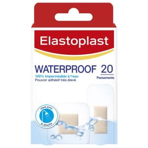 Elastoplast Waterproof Pansement 2 tailles 20 pansements