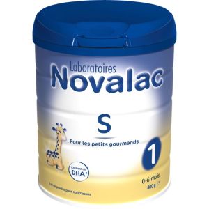 Novalac S satiété 1er age Lait 800g 0-6 mois