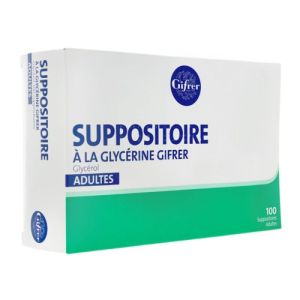 Glycerine Suppositoires Adulte Gifrer x100