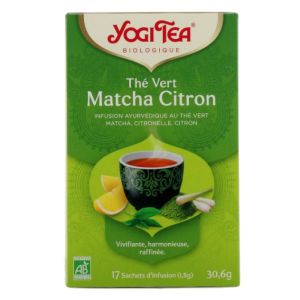 Yogi Tea Thé vert Matcha Citron x17 sachets