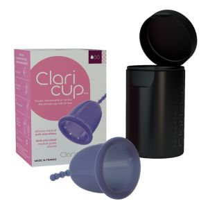 Claricup Coupelle Menstruelle réutilisable silicone anti-microbienne T1