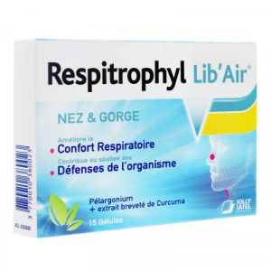 Respitrophyl Lib'air Nez et Gorge Gélules x15