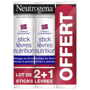 Neutrogena Stick Lèvres 4,8g x3