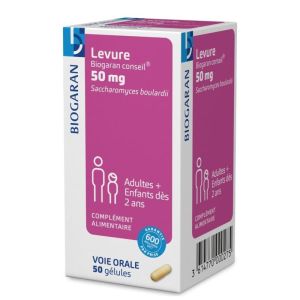 BIOGARAN LEVURE CONSEIL 50MG 50 GELULES