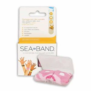 Sea-Band Bracelet Enfant Rose Anti-Nausées boite de 2 bracelets