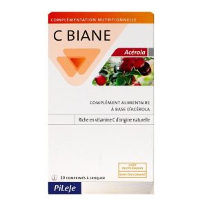 C-biane Acérola vitamine C Comprime a croquer  x20
