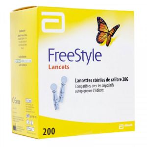 Freestyle Papillon Lancets 200 lancettes calibre 28G