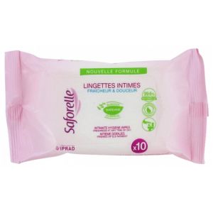 Saforelle Lingette Sachet Pocket x10