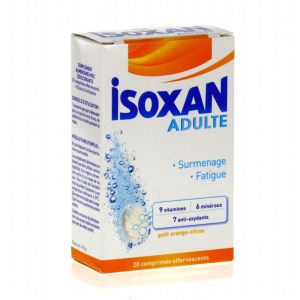 Isoxan Adulte Comprimes Effervescent Orange/citron x20