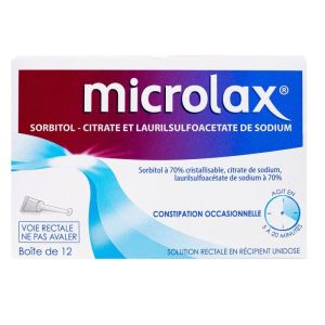 Microlax Gel Rectal laxatif Unidoses x12