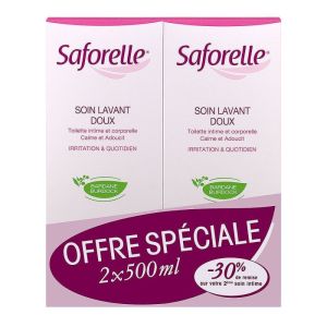 Saforelle Soin Lavant doux intime 2x500ml