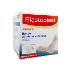 Elastoplast Sport Bande Elastique Adhésive 6cmx 2,5m