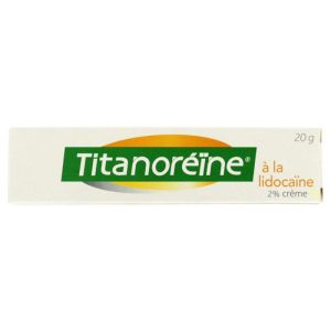 Titanoreine Lidocaïne 2% Crème hémorroïdaire Tube 20g