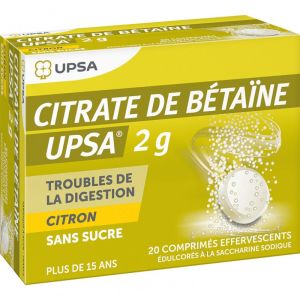 Citrate De Bétaïne Upsa comprimes Effervescents x20