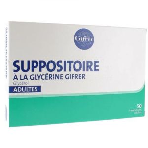 Glycerine Suppositoires Adulte Gifrer x50