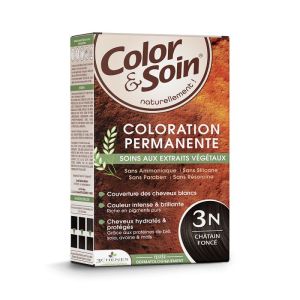 Coloration permanente extraits végétaux & pigments purs-3N - Châtain Foncé