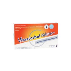 Vitascorbol Memo+ Gélules x60