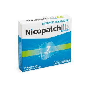 Nicopatchlib 7mg/24h trans-dermique x7