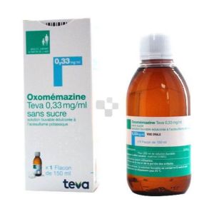 Oxomemazine Teva Sirop sans sucre 150ml