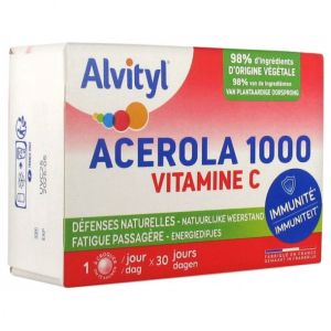 Alvityl Acérola 1000 Vitamine C 30 comprimés a croquer