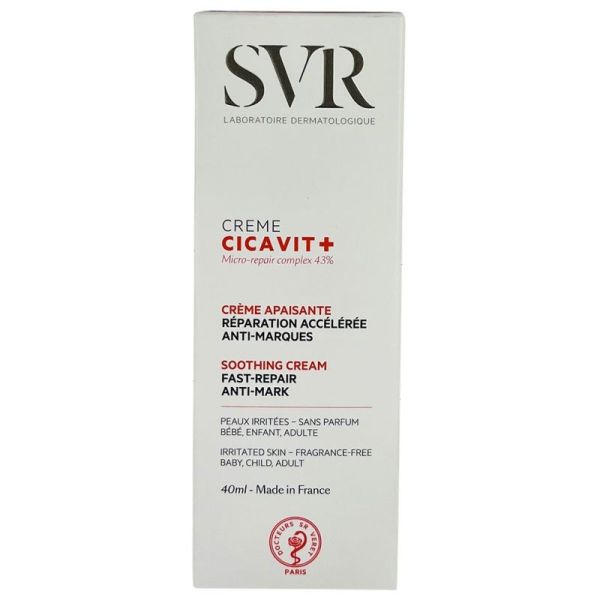 SVR Cicavit+ Crème Réparatrice Apaisante 40ml