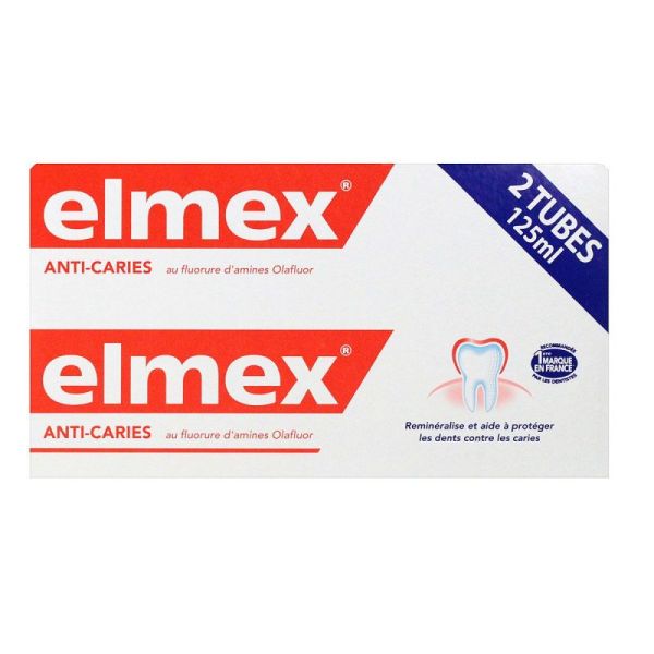 Elmex Dentifrice Anti-caries 2x125ml