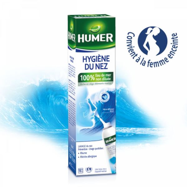 Humer Solution Nasale d'eau de mer Nettoyante Adulte Spray 150ml