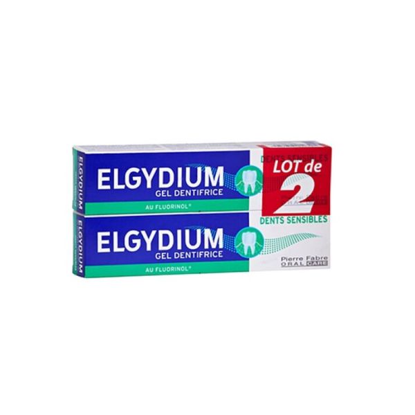 ELGYDIUM DENTIFRICE DENTS SENSIBLES 2X75ML