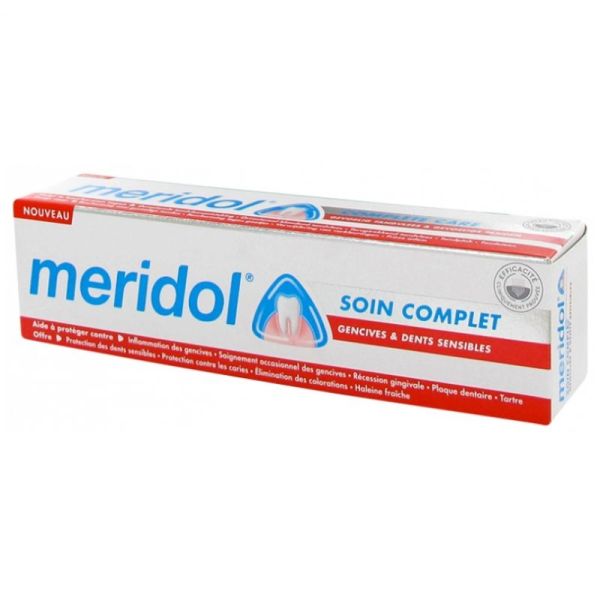 Meridol Dentifrice Soin Complet Gencives & Dents Sensibles Lot de 75 ml