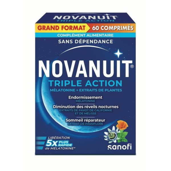 novanuit triple action 60 comprimés