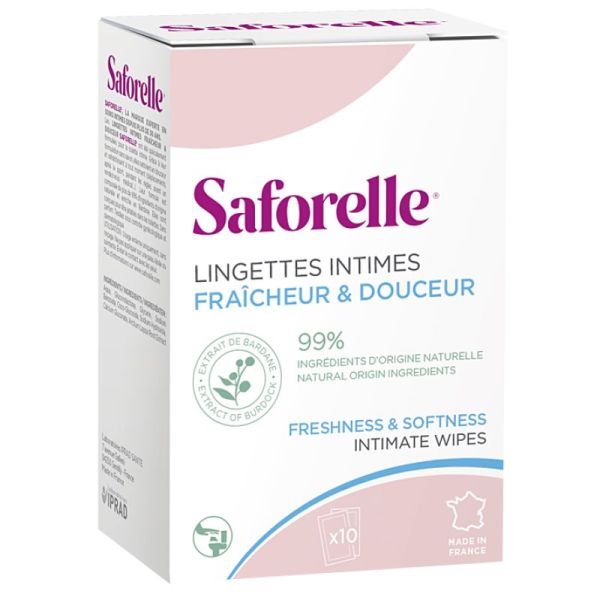 SAFORELLE LINGETTE INTIME FRAICHEUR ET DOUCEUR