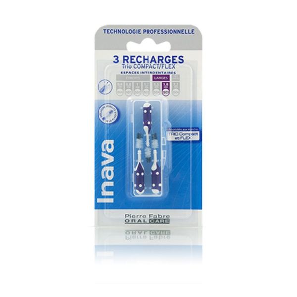 Inava Brossettes interdentaires Recharges Violet 1.8mm x3