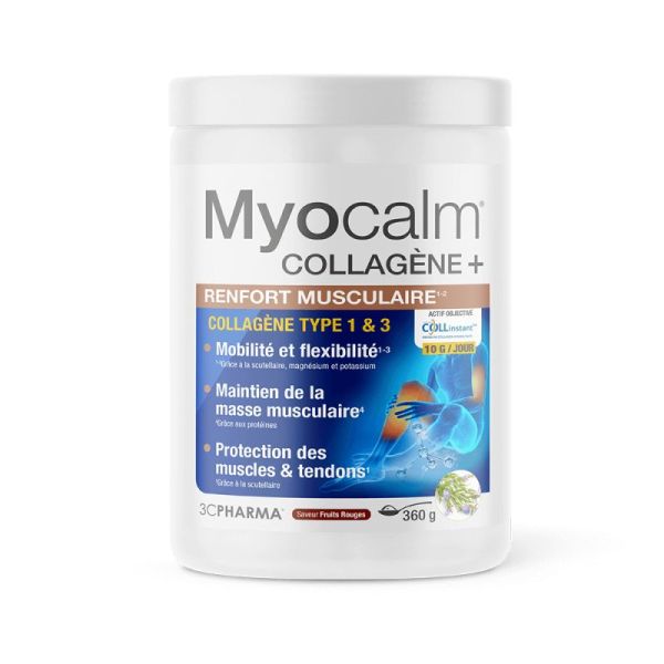 Myocalm – Collagène+ Renfort musculaire Pot de poudre 360g